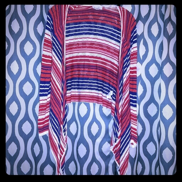 Boutique Forever 21 Patriotic Striped Cardigan - Picture 4 of 7